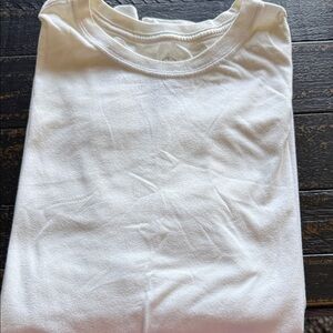 Classic Men's White Short Sleeve Crewneck Tee